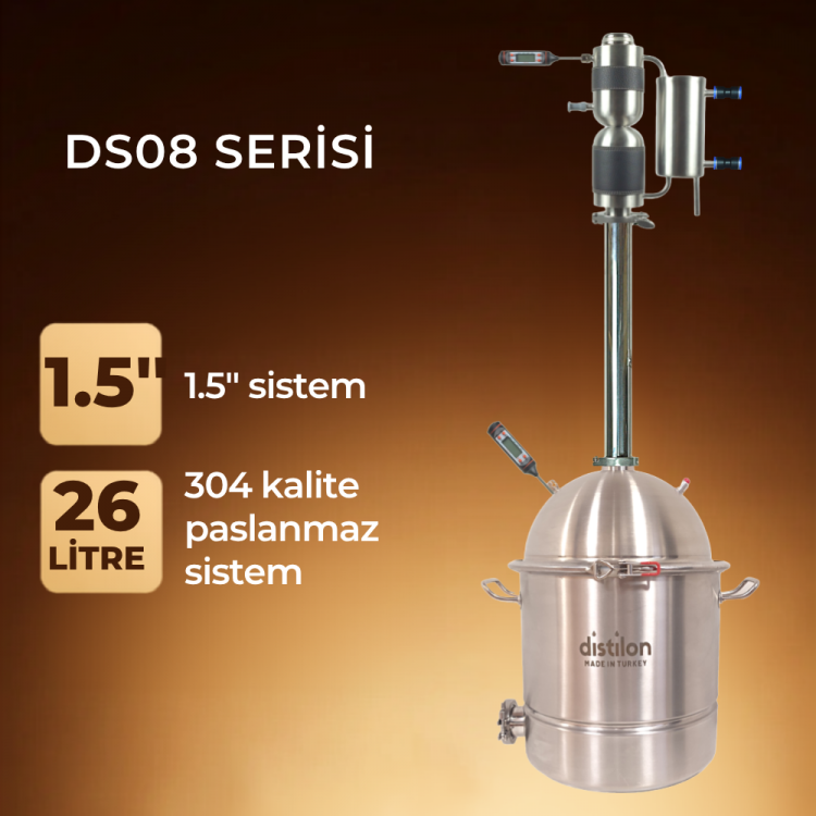 Distilon DS08 İmbik | Damıtma Cihazı | 26 LT