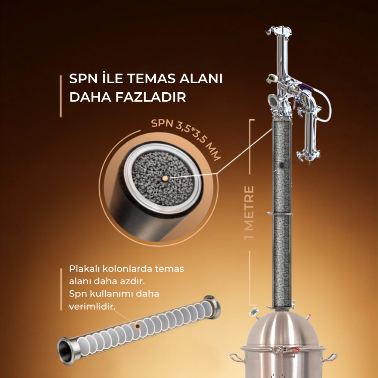 Distilon Irmak Serisi imbik – 26 litre kapasiteli, paslanmaz çelik damıtma cihazı