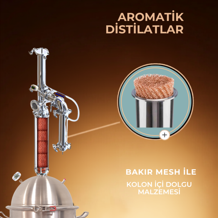 Distilon Irmak Serisi imbik – 26 litre kapasiteli, paslanmaz çelik damıtma cihazı