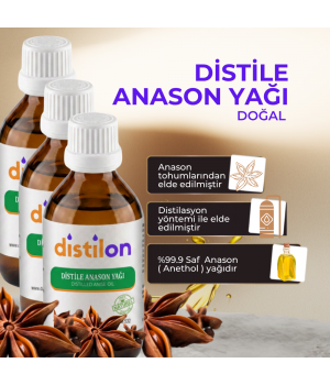 Distilon Distile Anason Yağı 100 ML x 3 ADET