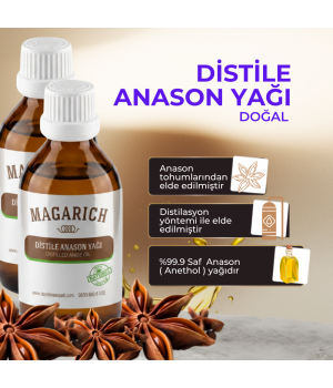Magarich Distile Anason Yağı 100 ML x 2 ADET