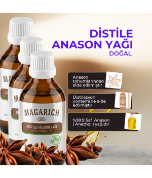 Magarich Distile Anason Yağı 50 ML x 3 ADET